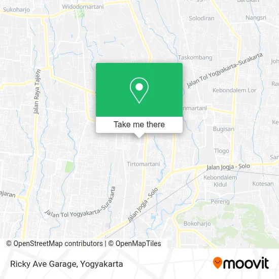 Ricky Ave Garage map