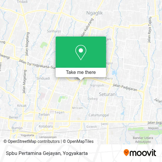 Spbu Pertamina Gejayan map