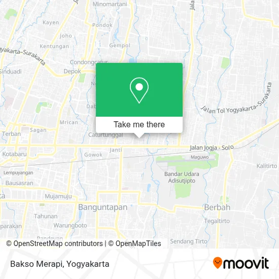 Bakso Merapi map