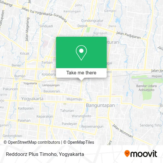 Reddoorz Plus Timoho map