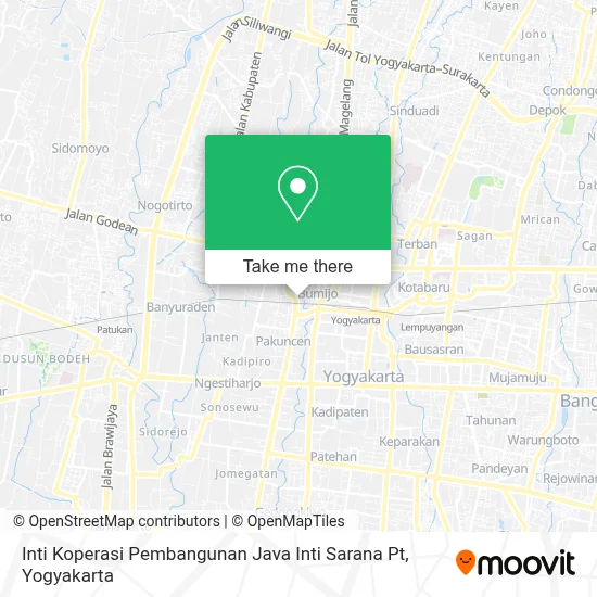 Inti Koperasi Pembangunan Java Inti Sarana Pt map
