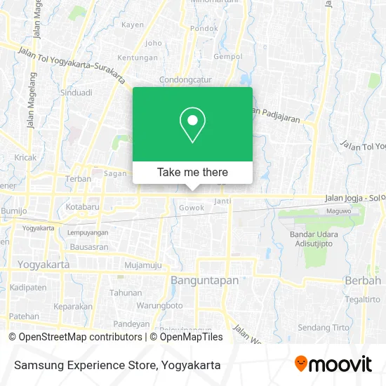 Samsung Experience Store map