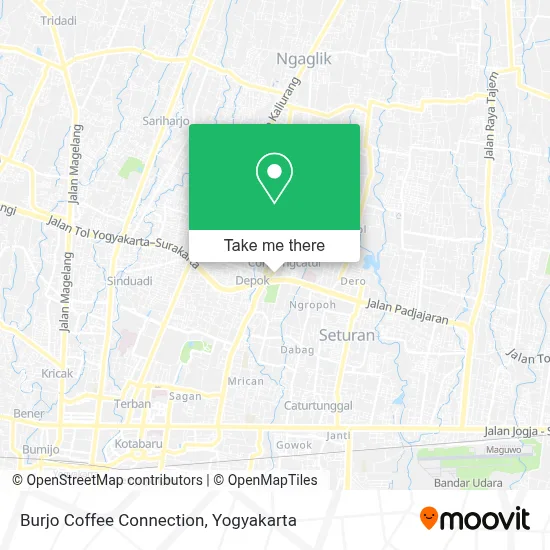 Burjo Coffee Connection map