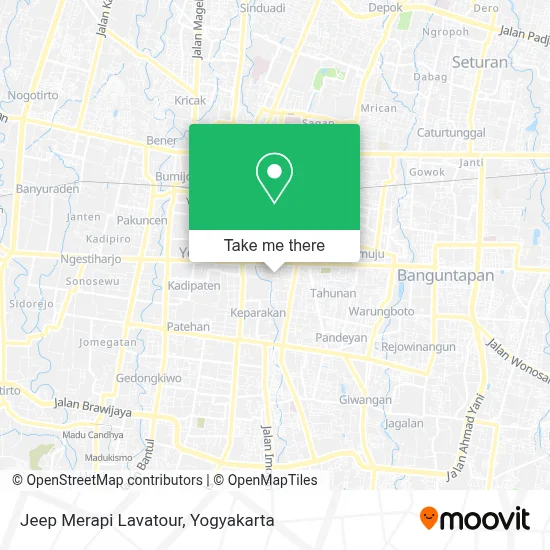 Jeep Merapi Lavatour map