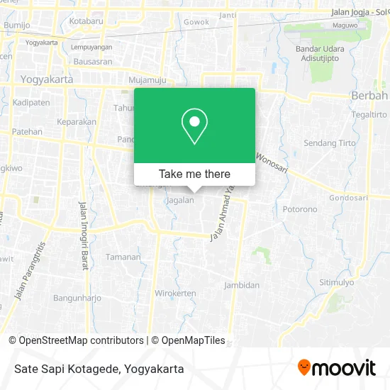 Sate Sapi Kotagede map