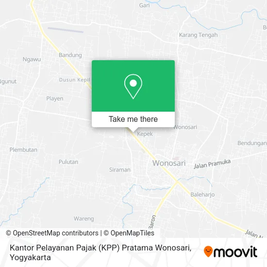 Kantor Pelayanan Pajak (KPP) Pratama Wonosari map