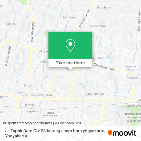 Jl. Tapak Dara Ctx 08 karang asem baru yogyakarta map