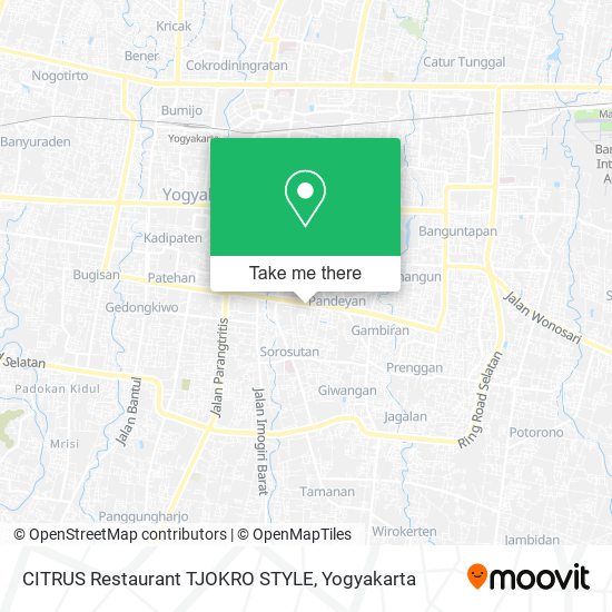 CITRUS Restaurant TJOKRO STYLE map
