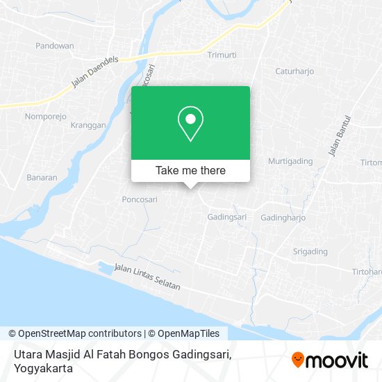 Utara Masjid Al Fatah Bongos Gadingsari map