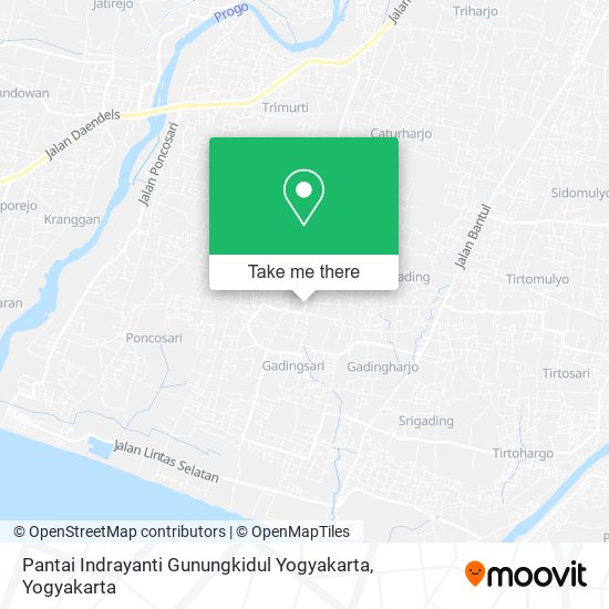 Pantai Indrayanti Gunungkidul Yogyakarta map