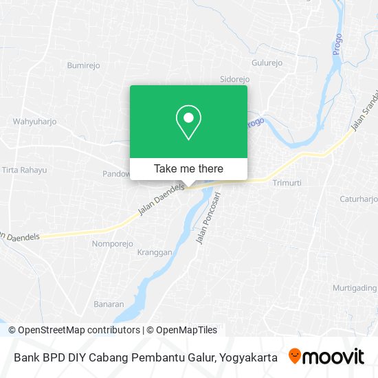 Bank BPD DIY Cabang Pembantu Galur map