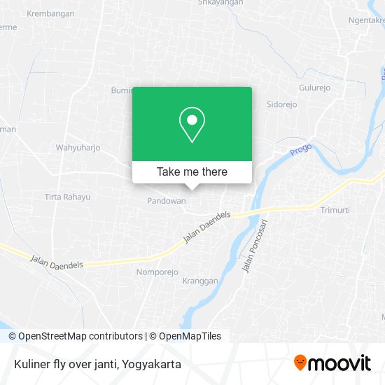 Kuliner fly over janti map