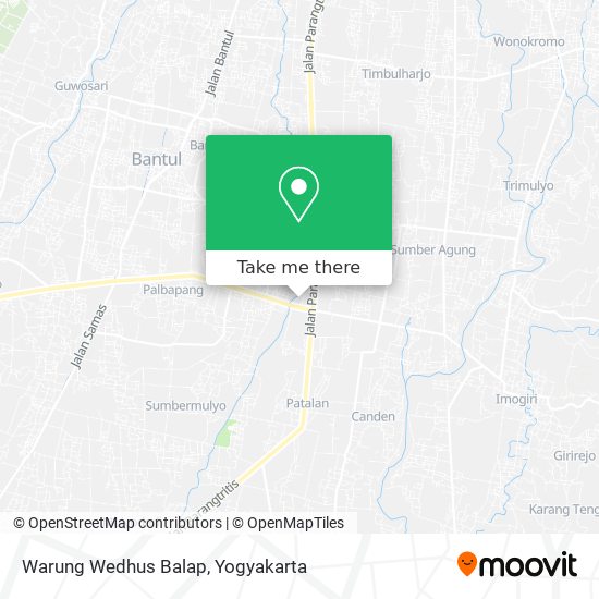 Warung Wedhus Balap map