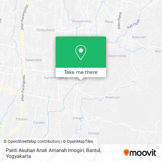 Panti Asuhan Anak Amanah Imogiri, Bantul map