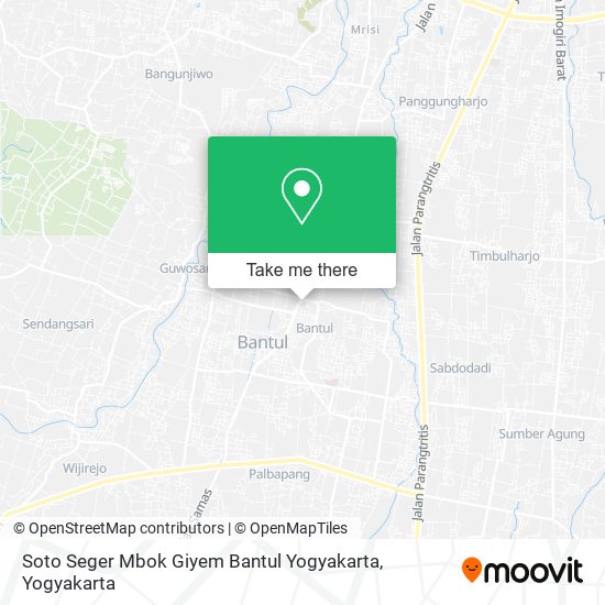 Soto Seger Mbok Giyem Bantul Yogyakarta map