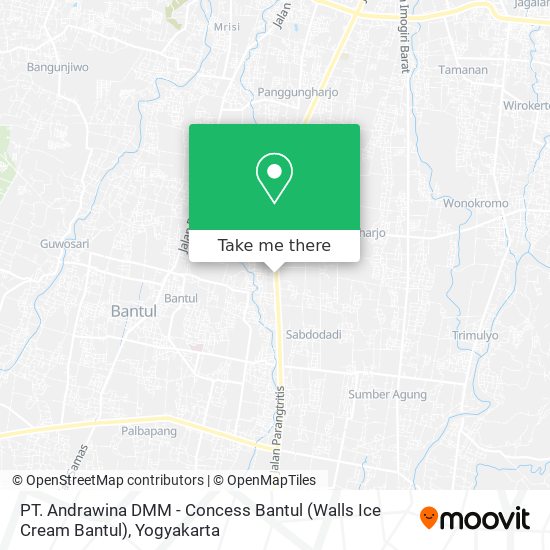 PT. Andrawina DMM - Concess Bantul (Walls Ice Cream Bantul) map