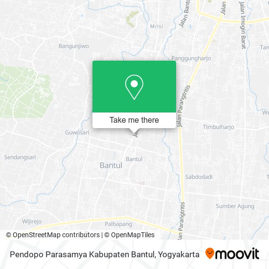 Pendopo Parasamya Kabupaten Bantul map