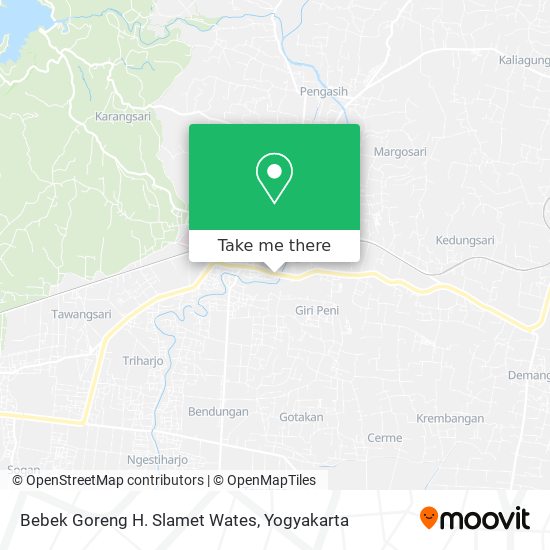 Bebek Goreng H. Slamet Wates map