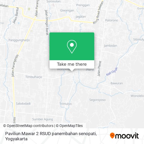 Paviliun Mawar 2 RSUD panembahan senopati map