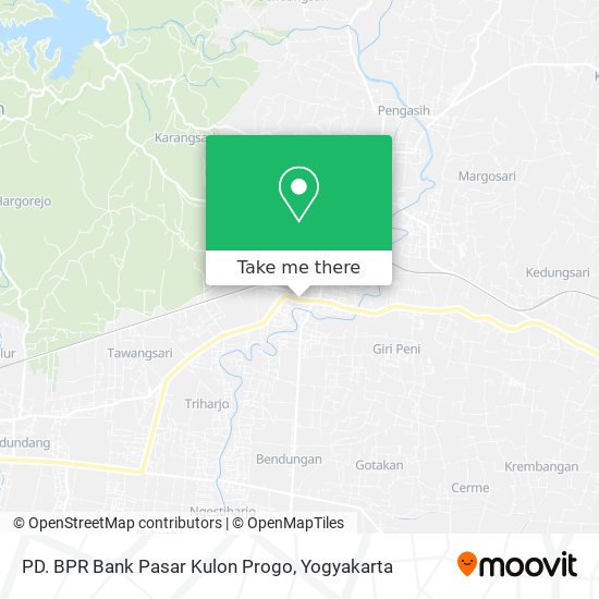 PD. BPR Bank Pasar Kulon Progo map