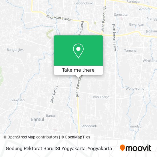 Gedung Rektorat Baru ISI Yogyakarta map