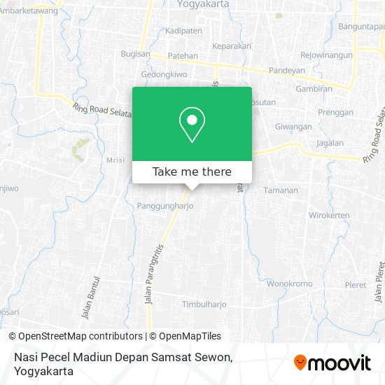 Nasi Pecel Madiun Depan Samsat Sewon map