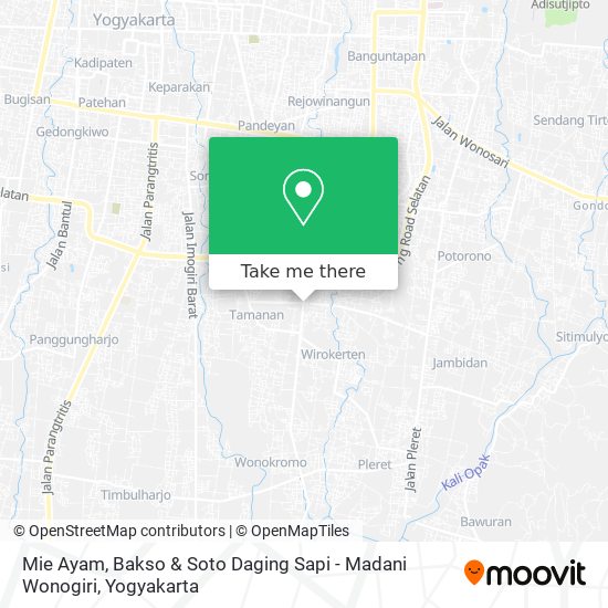 Mie Ayam, Bakso & Soto Daging Sapi - Madani Wonogiri map