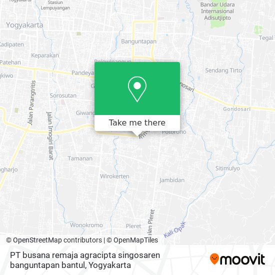 PT busana remaja agracipta singosaren banguntapan bantul map
