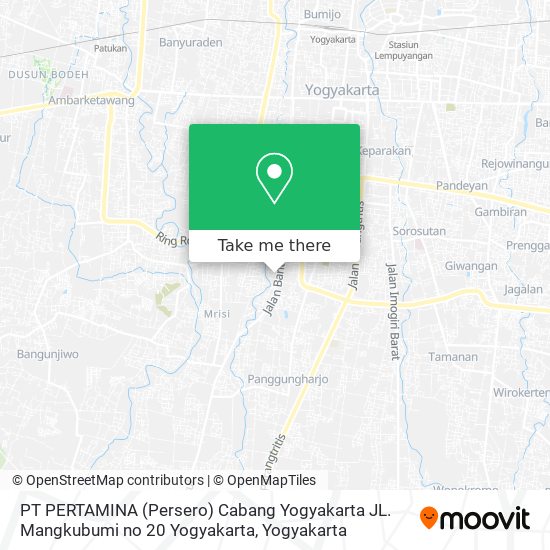 PT PERTAMINA (Persero) Cabang Yogyakarta JL. Mangkubumi no 20 Yogyakarta map