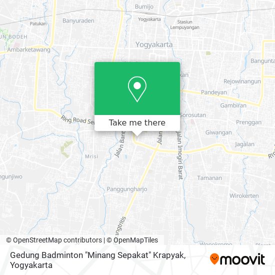 Gedung Badminton "Minang Sepakat" Krapyak map