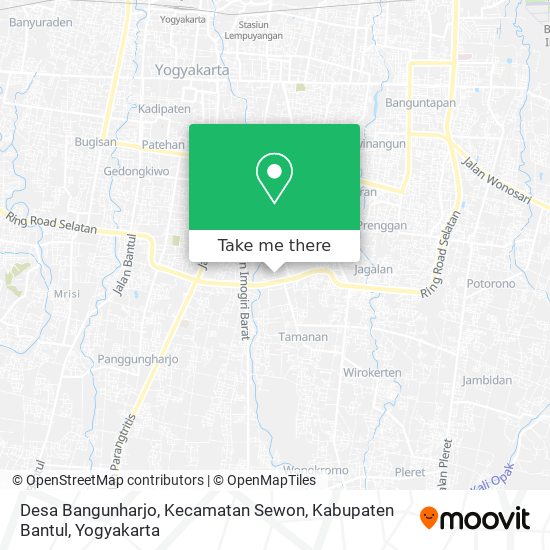 Desa Bangunharjo, Kecamatan Sewon, Kabupaten Bantul map