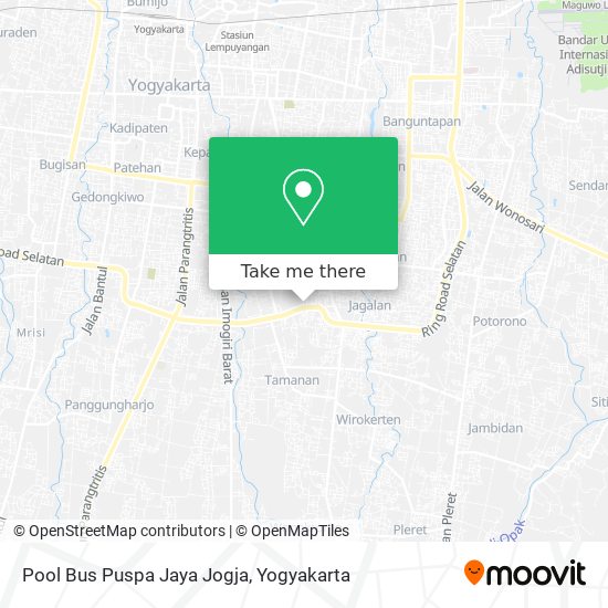 Pool Bus Puspa Jaya Jogja map