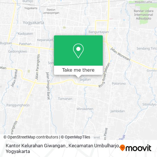 Kantor Kelurahan Giwangan , Kecamatan Umbulharjo map