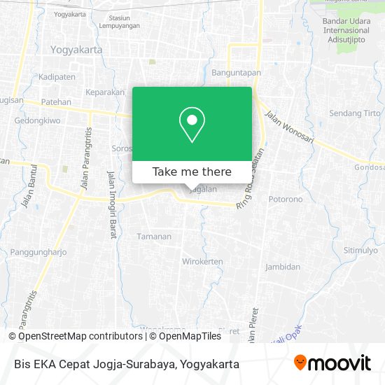 Bis EKA Cepat Jogja-Surabaya map