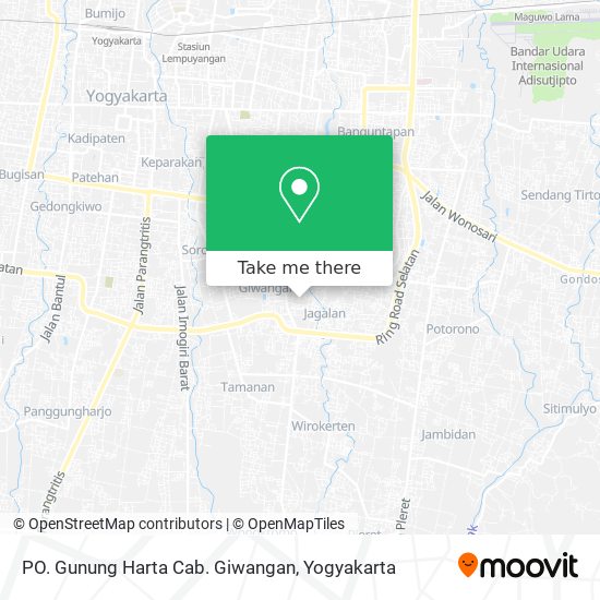 PO. Gunung Harta Cab. Giwangan map