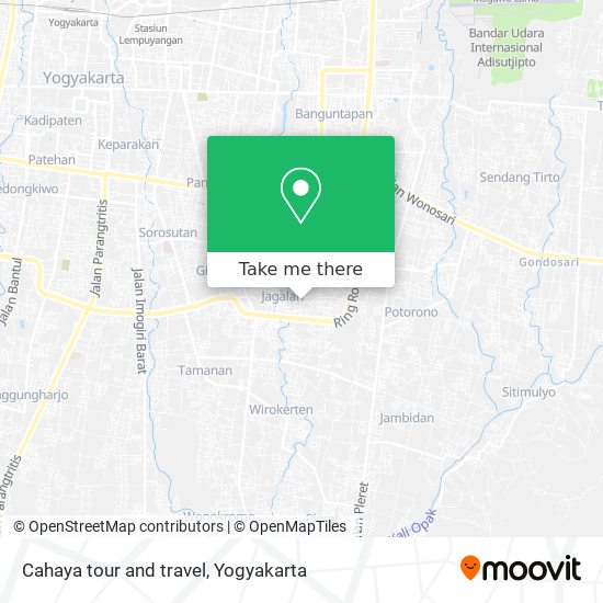 Cahaya tour and travel map