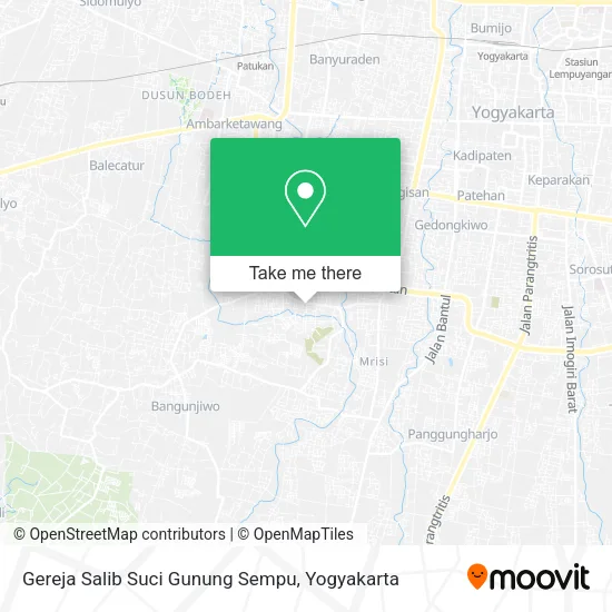 Gereja Salib Suci Gunung Sempu map