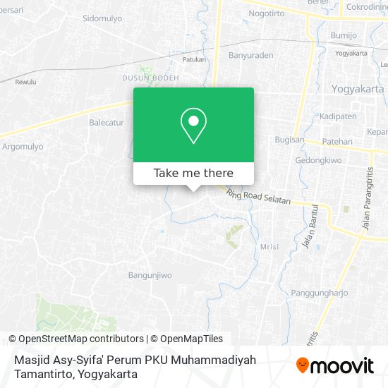 Masjid Asy-Syifa' Perum PKU Muhammadiyah Tamantirto map