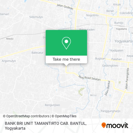 BANK BRI UNIT TAMANTIRTO CAB. BANTUL map