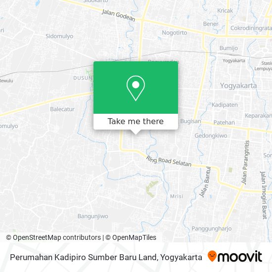 Perumahan Kadipiro Sumber Baru Land map