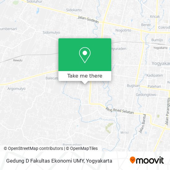 Gedung D Fakultas Ekonomi UMY map