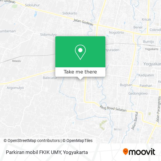 Parkiran mobil FKIK UMY map
