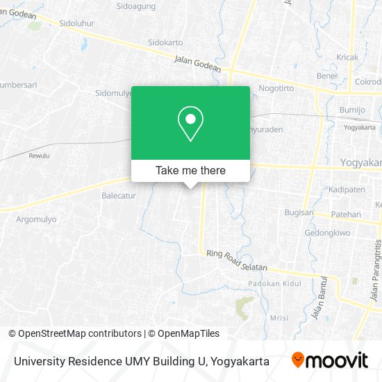 University Residence UMY Building U map