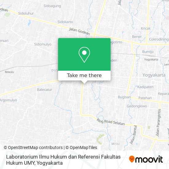 Laboratorium Ilmu Hukum dan Referensi Fakultas Hukum UMY map