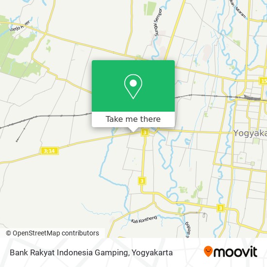 Bank Rakyat Indonesia Gamping map