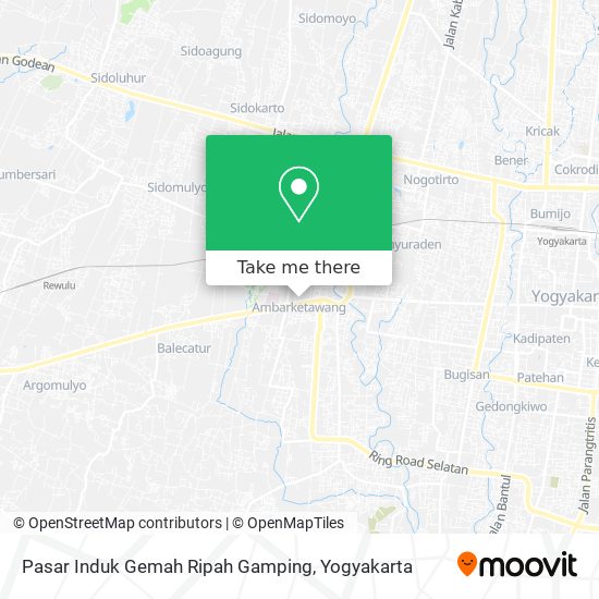 Pasar Induk Gemah Ripah Gamping map