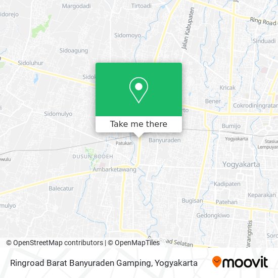 Ringroad Barat Banyuraden Gamping map