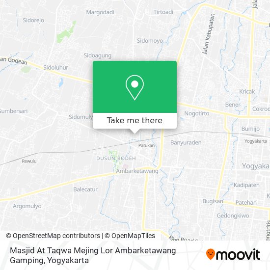 Masjid At Taqwa Mejing Lor Ambarketawang Gamping map
