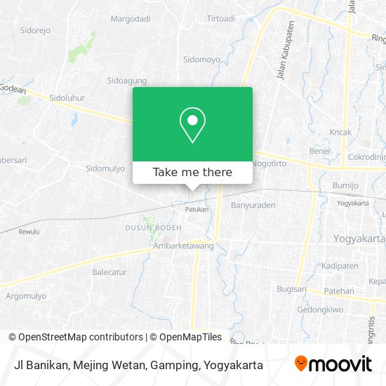 Jl Banikan, Mejing Wetan, Gamping map