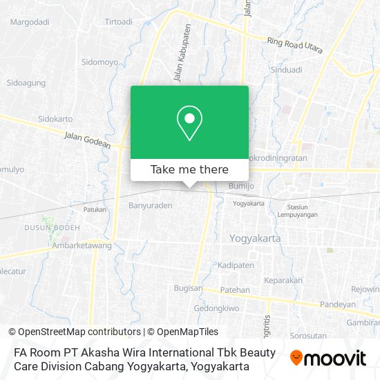 FA Room PT Akasha Wira International Tbk Beauty Care Division Cabang Yogyakarta map